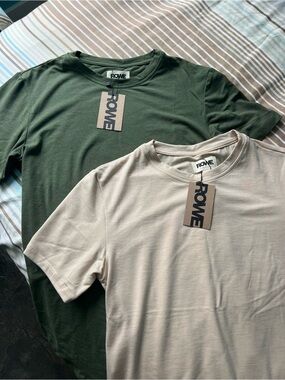 ROWE The Jersey Tee Unisex, T-Shirt - Olive & Beige